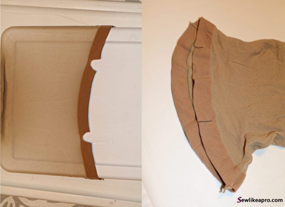 pantyhose or tights with a snipped waistband