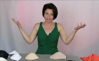 Sew the perfect bra cup for women's dance and skate competition dresses.