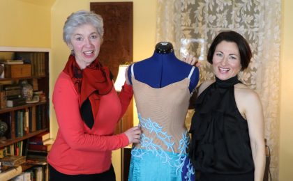 online sewing school for making Dancesport, Country and ice skating dresses