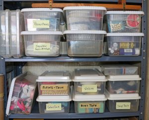 home sewing room, organization is crucial