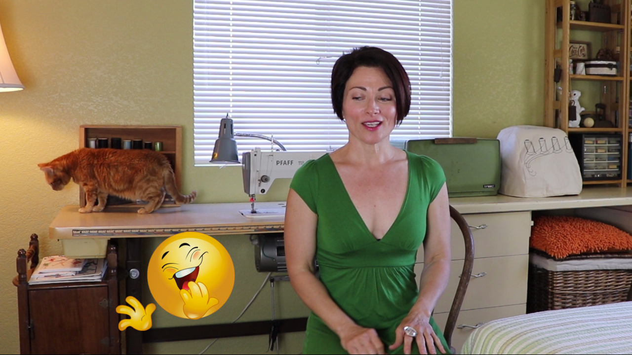 Pretty, Efficient Home Sewing Room