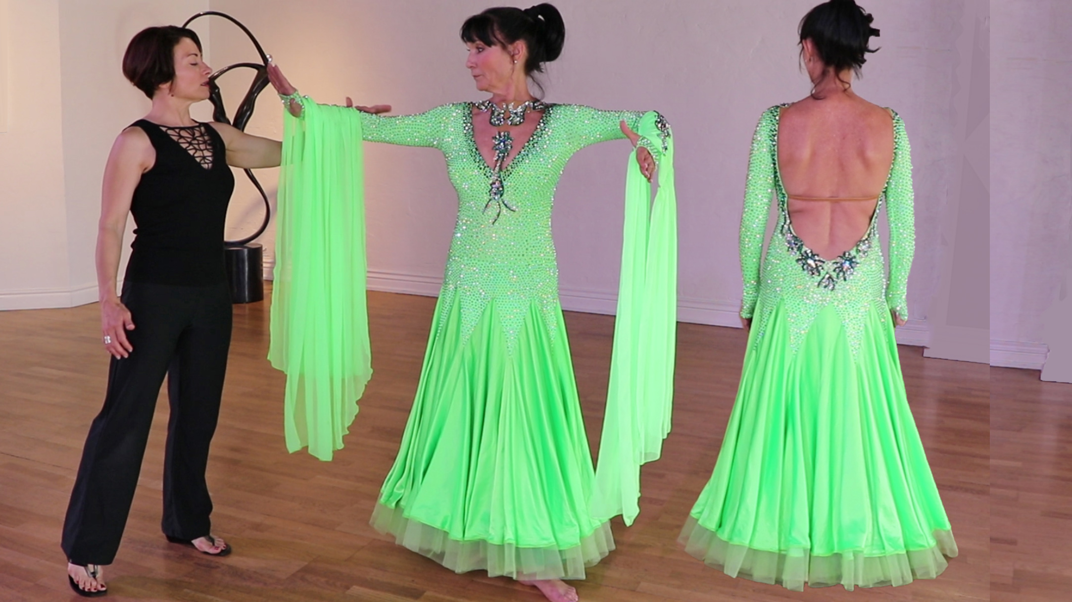 Focal Points: Rhinestoned Necklace & Open Back