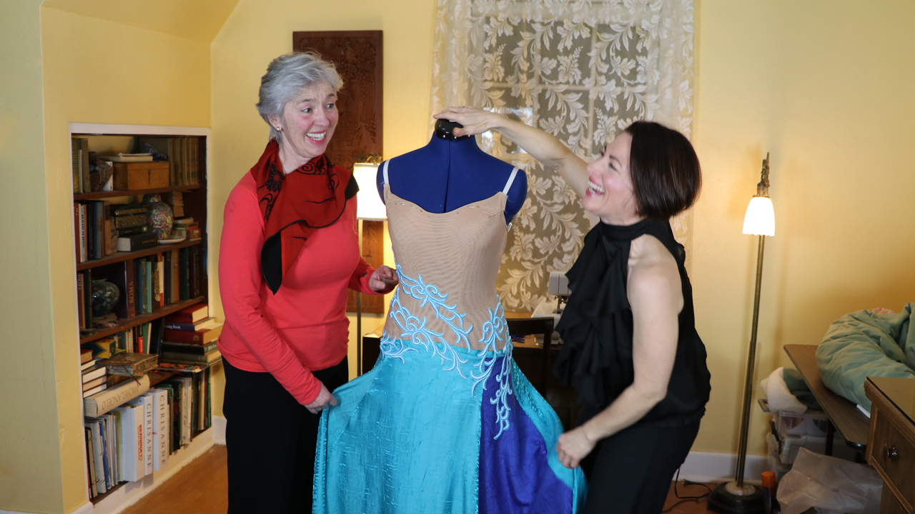 How To Finish A Sewing School Member’s Ballgown