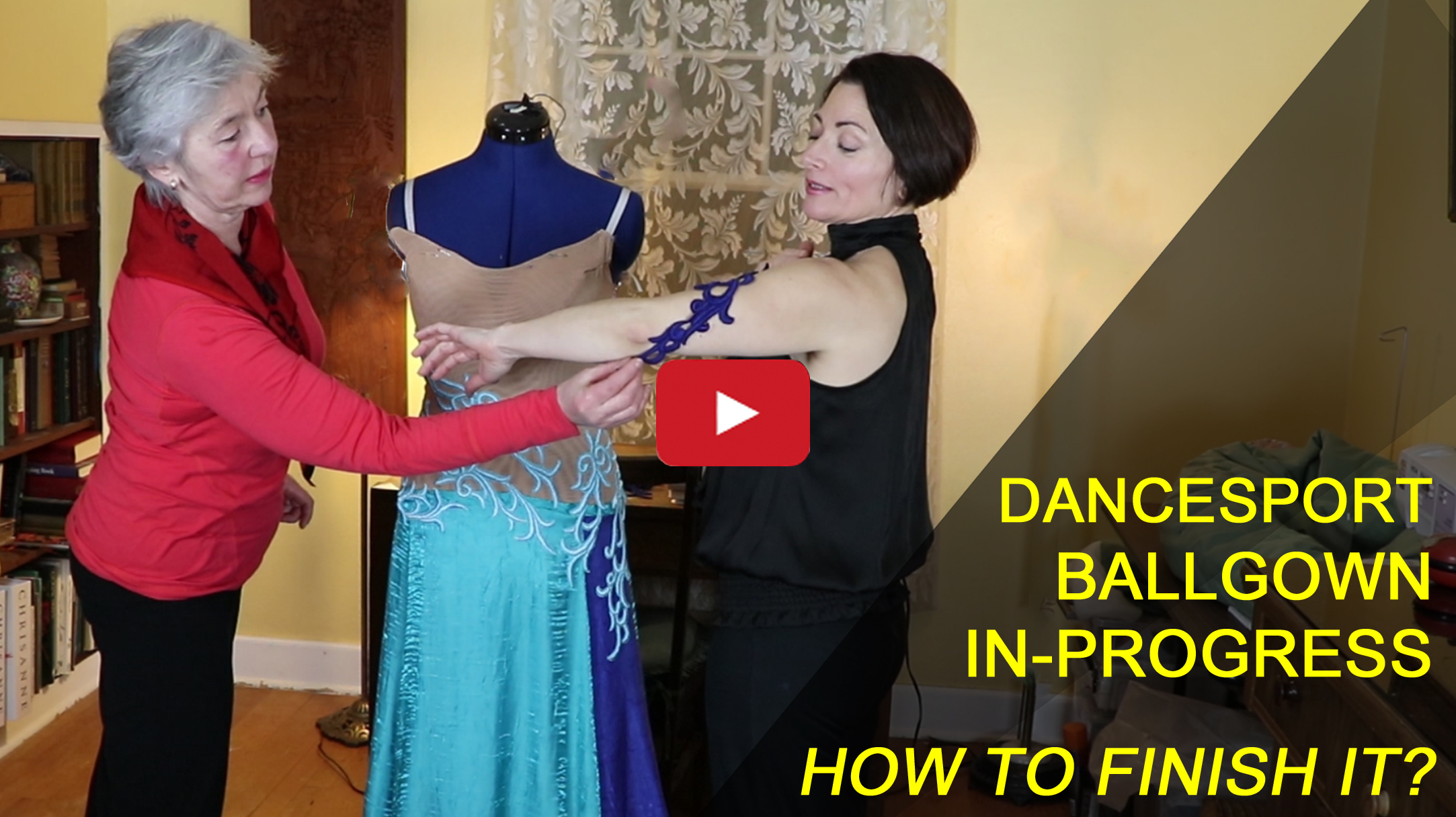 starter finisher, Sew Like A Pro™ members takes 6 months hiatus on making ballroom dance dress