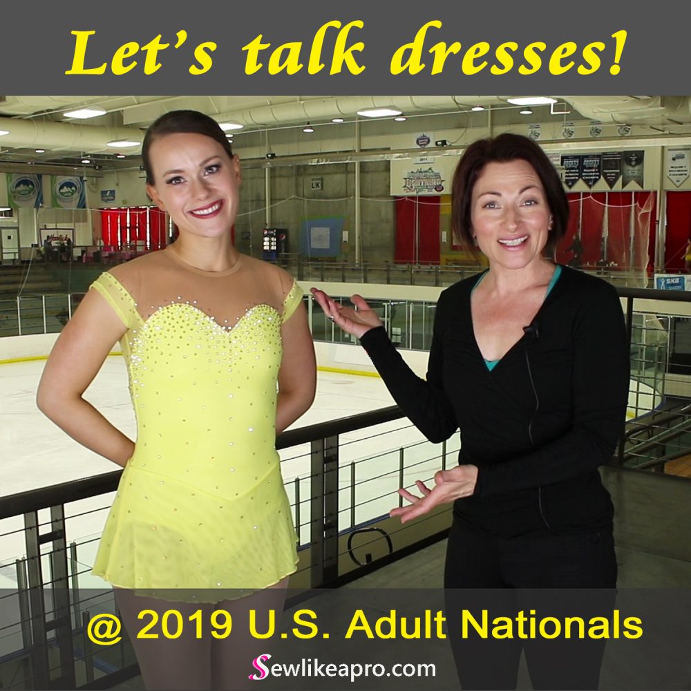 sweetheart neckline, feminine ice skating dress