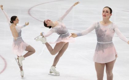open back ice skating costume, 2019 adult nationals