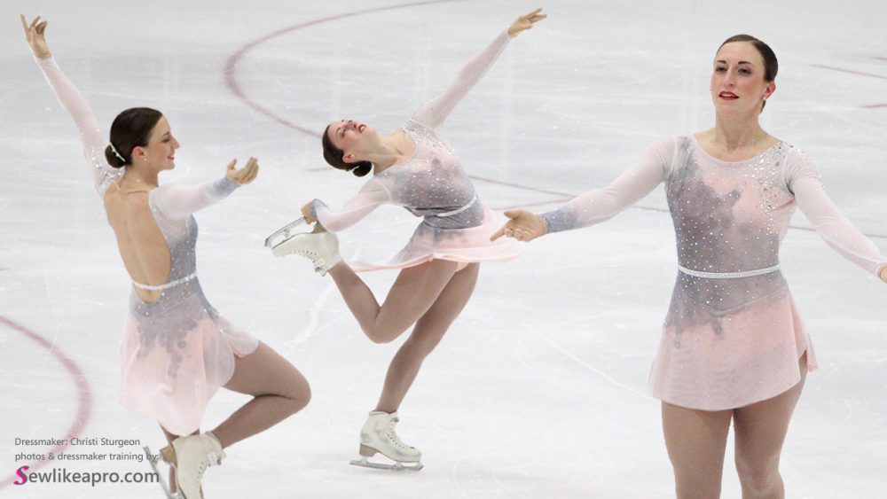 open back ice skating costume, 2019 adult nationals
