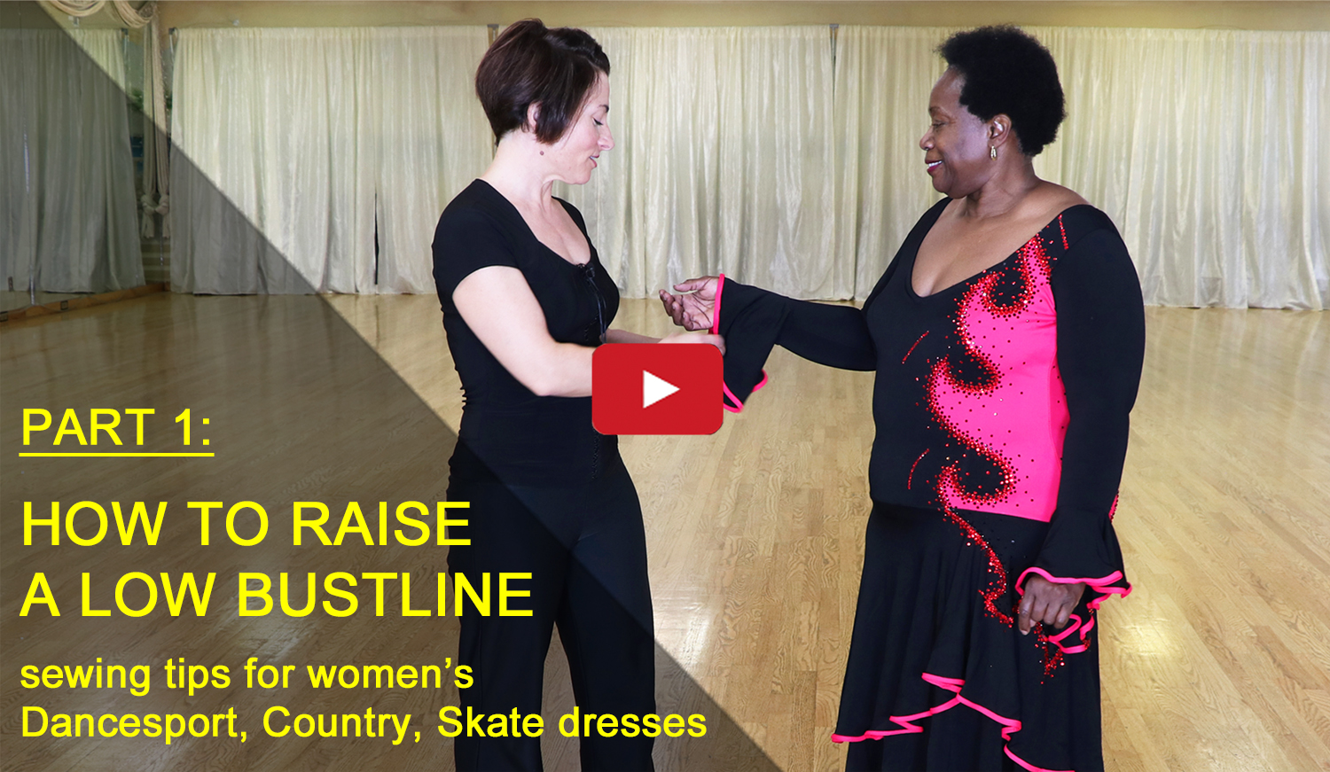 Lengthen Leotard To Make Bustline Fit Higher, Betty U Can Dance Studio