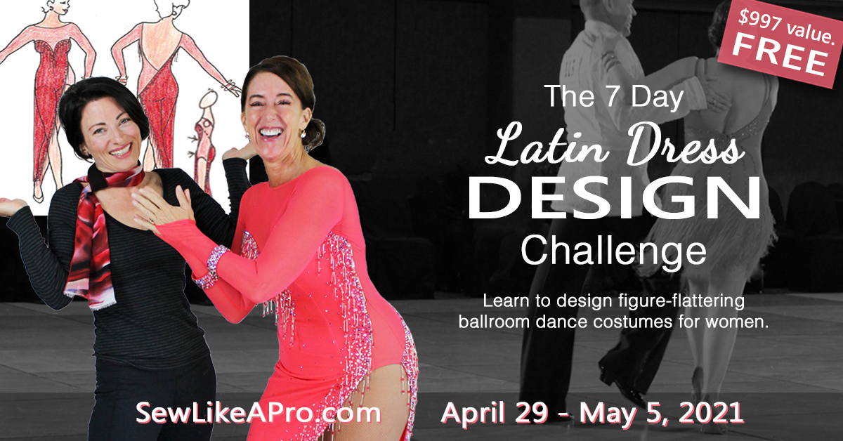 7-day Latin dance dress design challenge, April 29 - May 5, 2021
