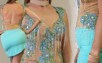 Latin dance skirt alterations, Duffy Betterton Dance Dress Couture