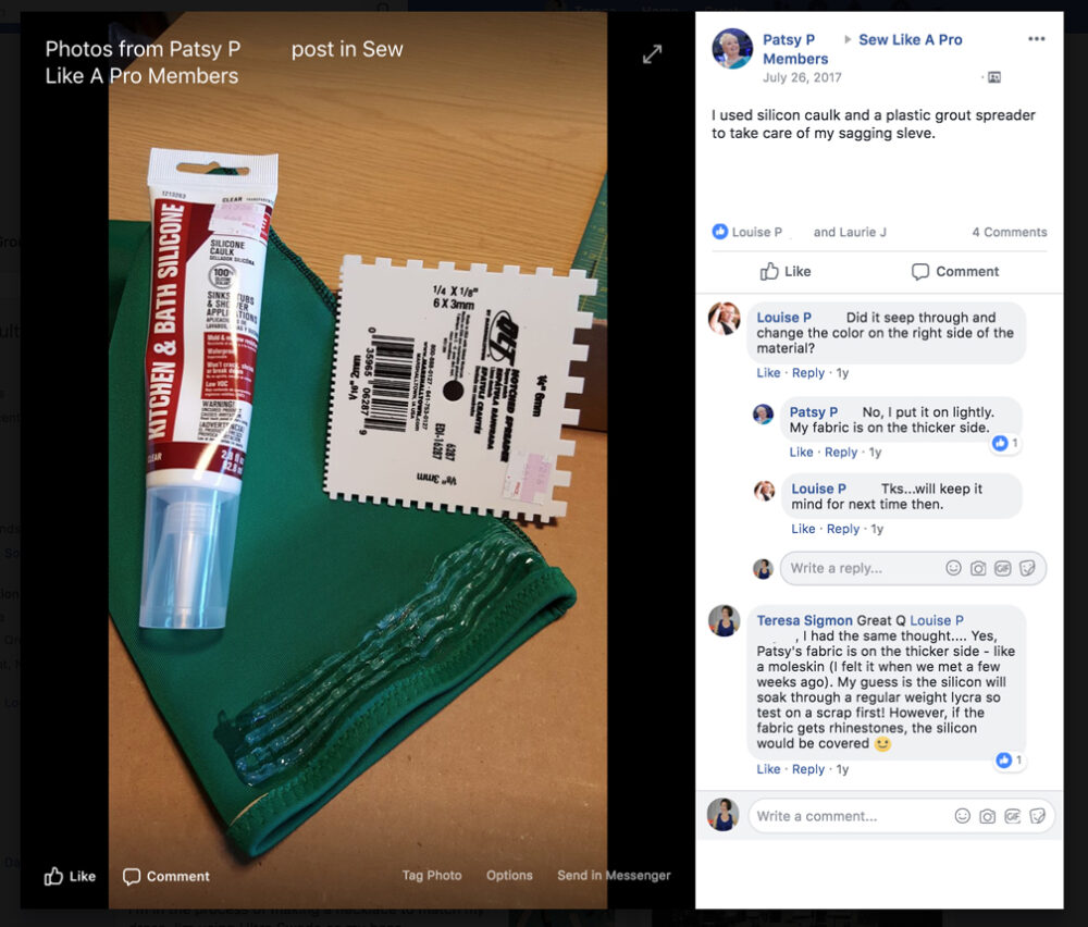 silicone backing to keep gauntlet in place