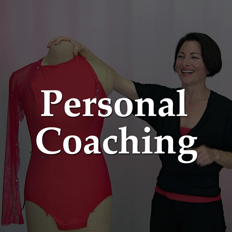 Teresa Sigmon sewing instructor offers private dressmaker coaching for making Dancesport ballroom and Latin dance, plus artistic roller and figure skating dresses. ... Sewing business coaching is also available for all types of small, custom sewing businesses including - but not limited to- lingerie, theater, wedding and formal wear, plus all types of dance and skate dressmakers.