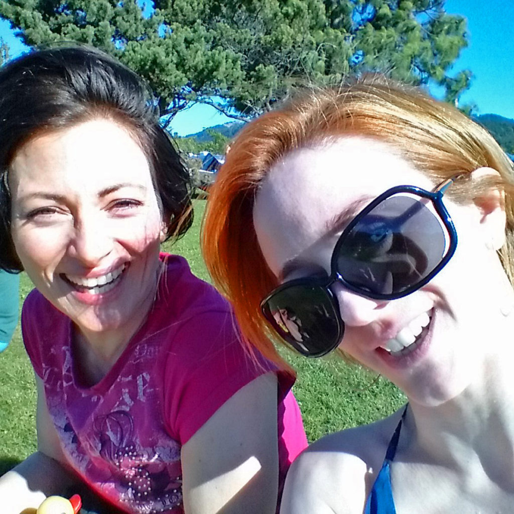 Teresa Sigmon celebrates birthday with a good friend