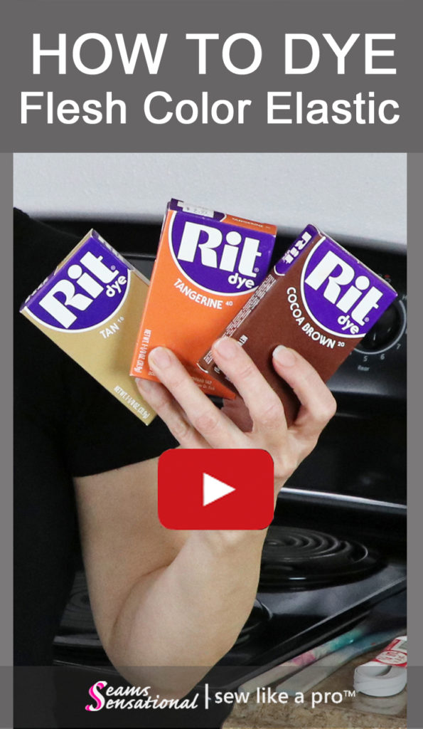 How to dye flesh color elastic for your Ballroom, Country and Skate dress