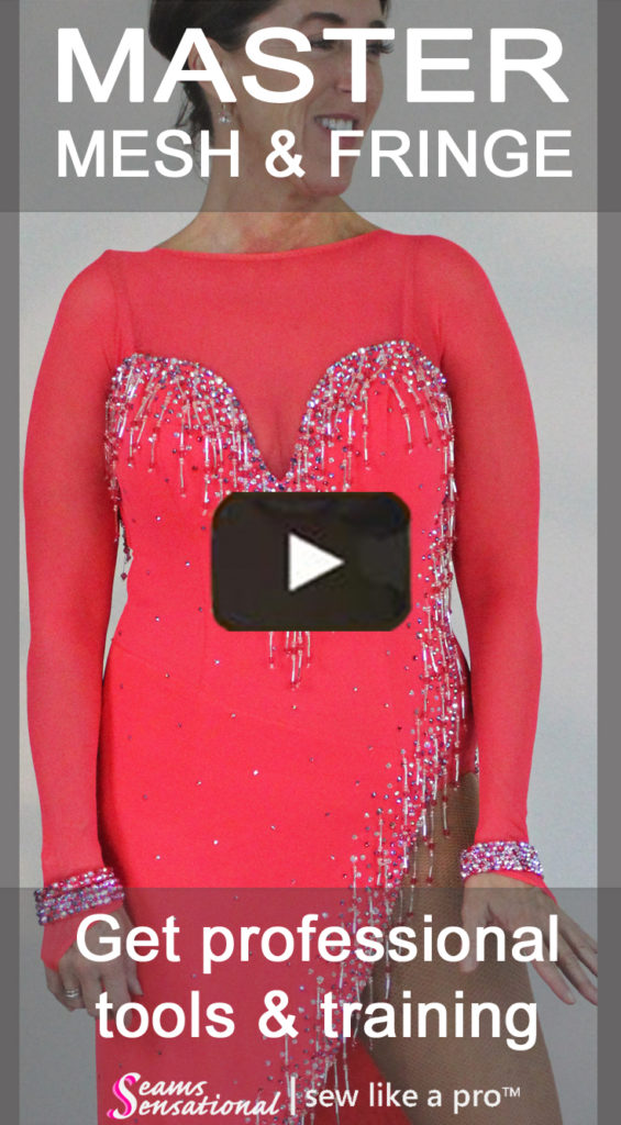 Master sewing mesh, skirt yokes, fringe